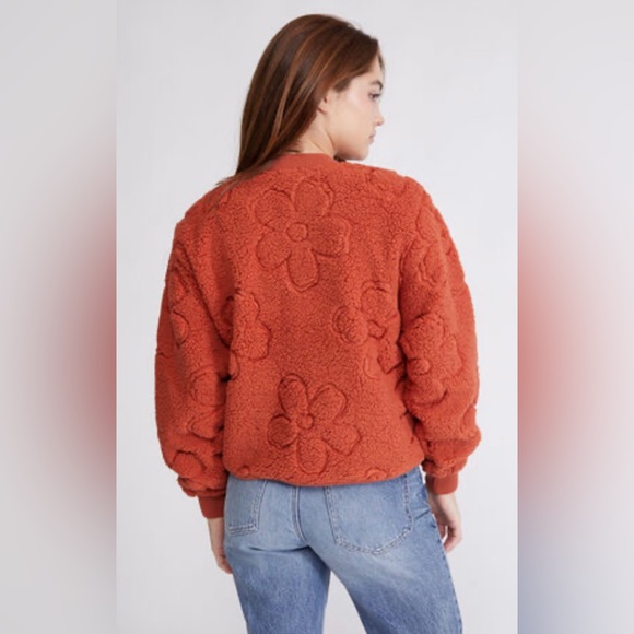 Billabong x Salty Blonde Cozy Shores Sherpa Bomber Jacket - Picture 3 of 8